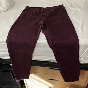 Maroon Jeggings size 8
